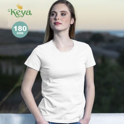 Camiseta Mujer Blanca ""keya"" WCS180 - Imagen 3