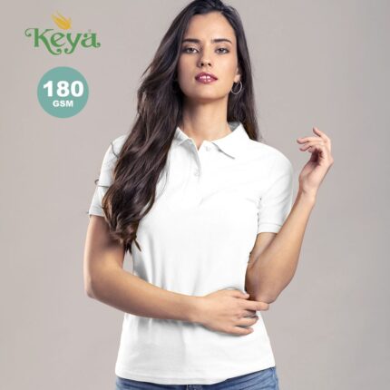 Polo Mujer Blanco ""keya"" WPS180 - Imagen 4