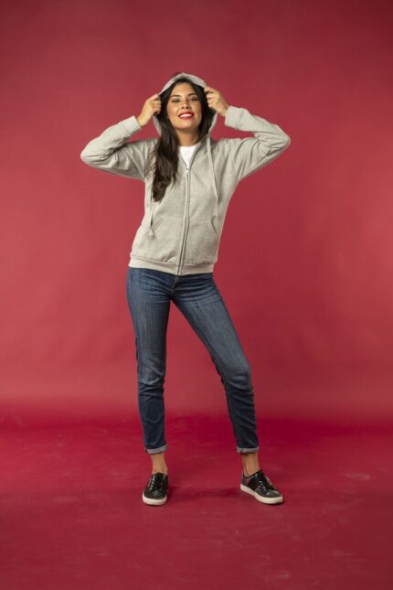 Sudadera Adulto Capucha + Cremallera ""keya"" SWZ280 - Imagen 4